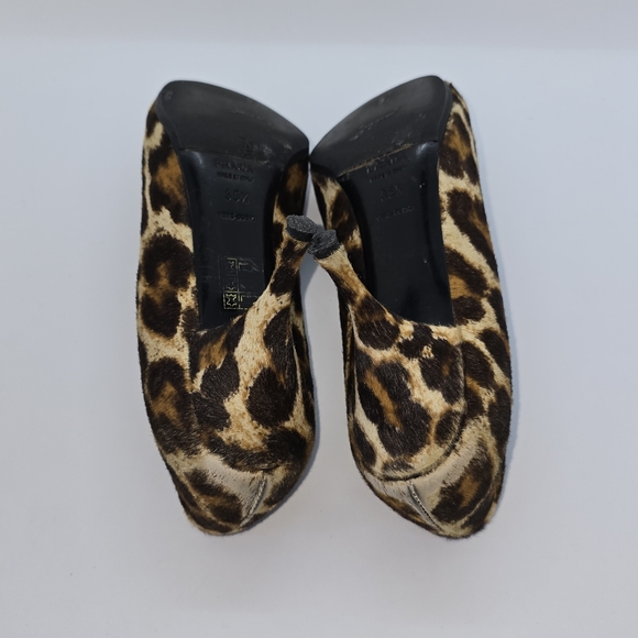 PRADA Calzature Donna St. Ghepardo Kitten Heel IT35.5 - Picture 8 of 9